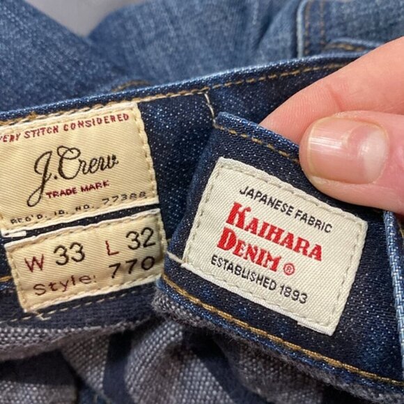 J. Crew Straight Leg Jeans 770 with Classic flannel-lined Size 33 - Picture 14 of 16